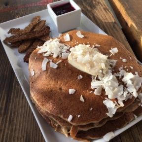Gluten-free pancakes from Powerplant Superfood Cafe